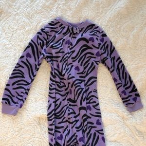 Healthtex fleece zip up pajamas